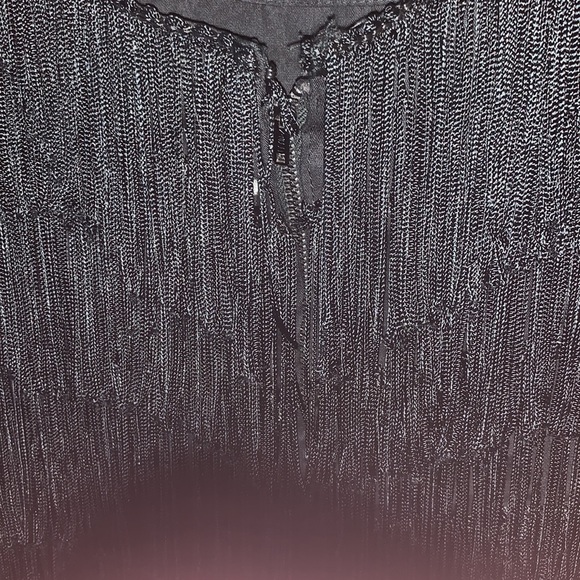 🚨SOLD ELSEWHERE!🚨Vintage Flapper Style Dress with Velvet Straps - Picture 8 of 8